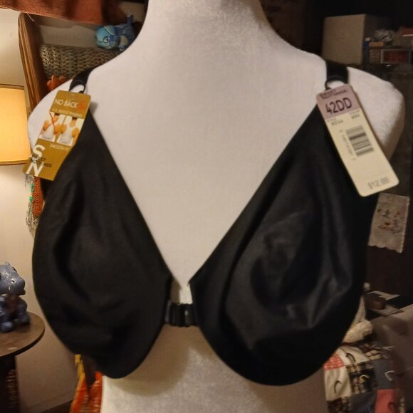 NWT Sweet Nothings Women's 42DD Smooth Fit Black Bra - Picture 5 of 9